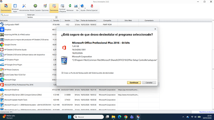 desinstalar