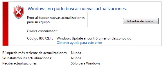 WindowsUpdates no actualiza